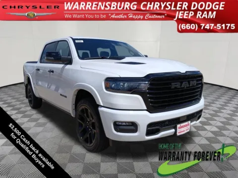 White 2026 Ram 1500 Laramie for sale in Warrensburg, MO