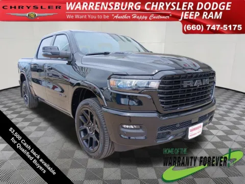 Black 2026 Ram 1500 Laramie for sale in Warrensburg, MO