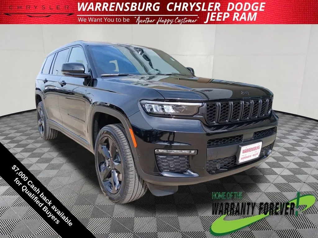 Black 2025 Jeep Grand Cherokee L Limited for sale in Warrensburg, MO