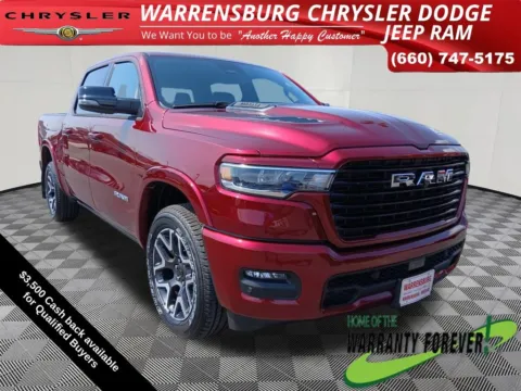 Red 2026 Ram 1500 Laramie for sale in Warrensburg, MO