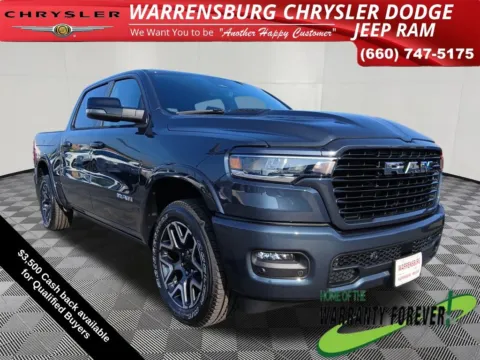 Blue 2026 Ram 1500 Laramie for sale in Warrensburg, MO