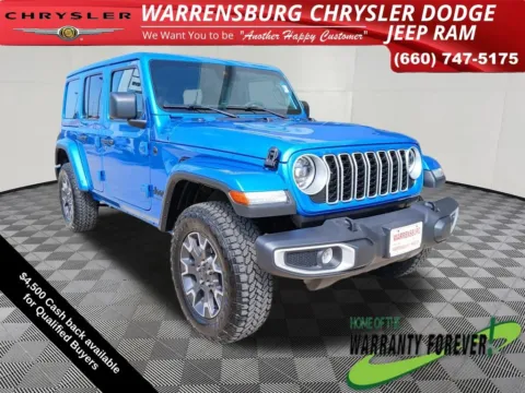 Blue 2025 Jeep Wrangler Sahara for sale in Warrensburg, MO