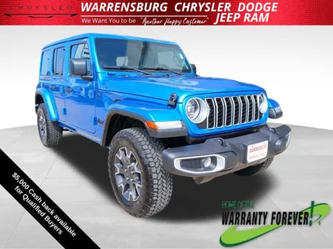 Blue 2025 Jeep Wrangler Sahara for sale in Warrensburg, MO