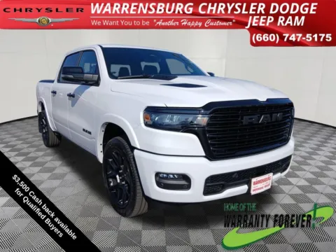 White 2026 Ram 1500 Laramie for sale in Warrensburg, MO