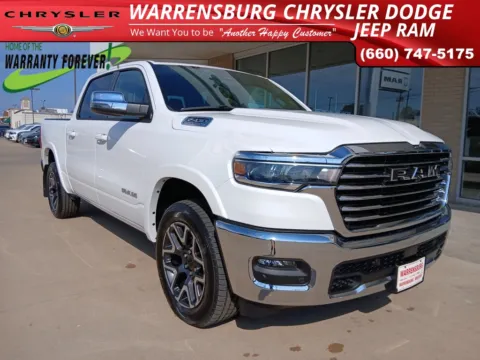 White 2026 Ram 1500 Laramie for sale in Warrensburg, MO