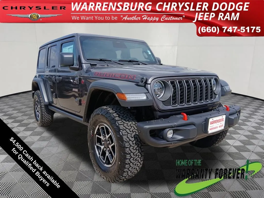 Gray 2025 Jeep Wrangler Rubicon for sale in Warrensburg, MO