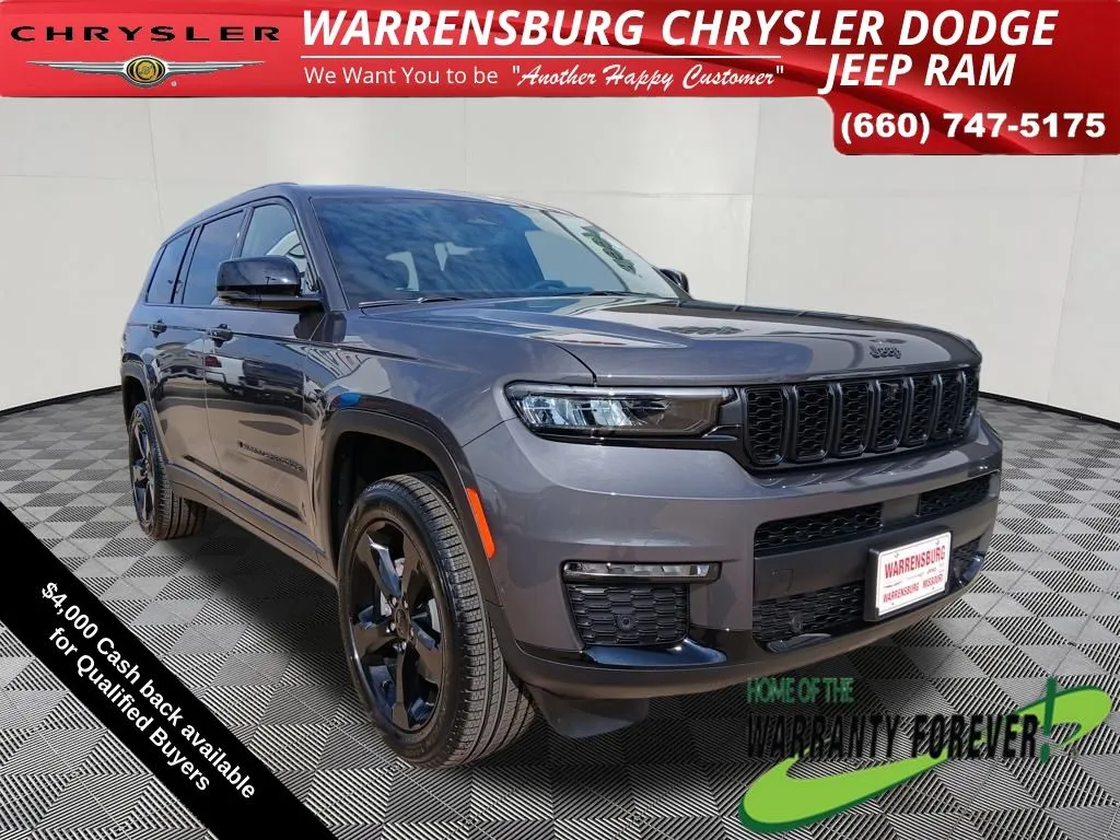Gray 2025 Jeep Grand Cherokee L Limited for sale in Warrensburg, MO