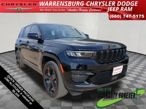Black 2024 Jeep Grand Cherokee Altitude X for sale in Warrensburg, MO
