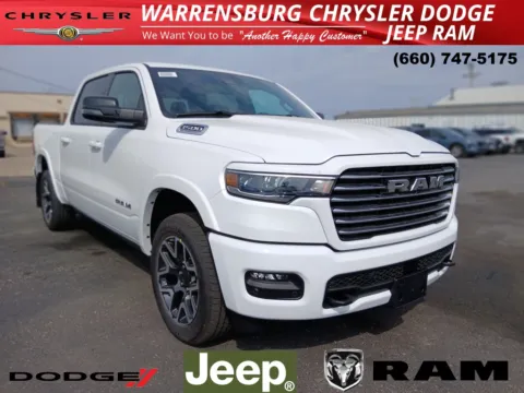 White 2026 Ram 1500 Laramie for sale in Warrensburg, MO