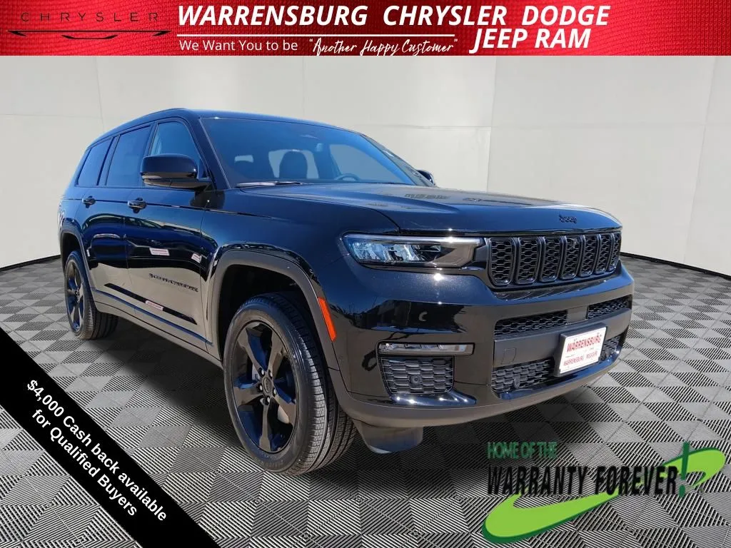 Black 2025 Jeep Grand Cherokee L Limited for sale in Warrensburg, MO