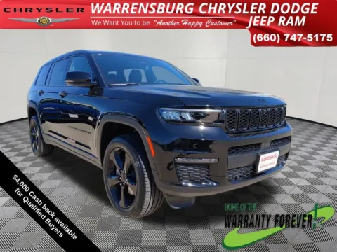 Black 2025 Jeep Grand Cherokee L Limited for sale in Warrensburg, MO