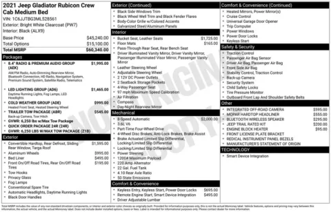 Another view of 2021 Jeep Gladiator Rubicon for sale in Warrensburg, MO at Warrensburg CDJR