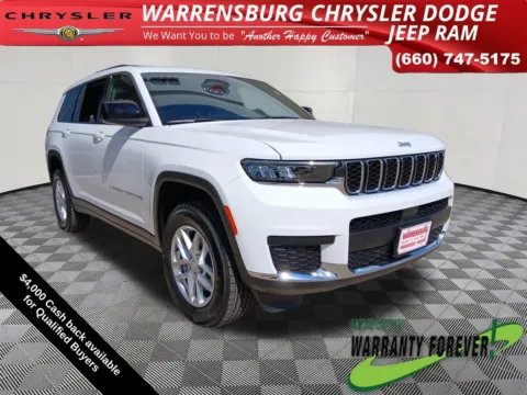 White 2025 Jeep Grand Cherokee L Laredo for sale in Warrensburg, MO