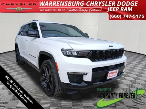 White 2025 Jeep Grand Cherokee L Limited for sale in Warrensburg, MO