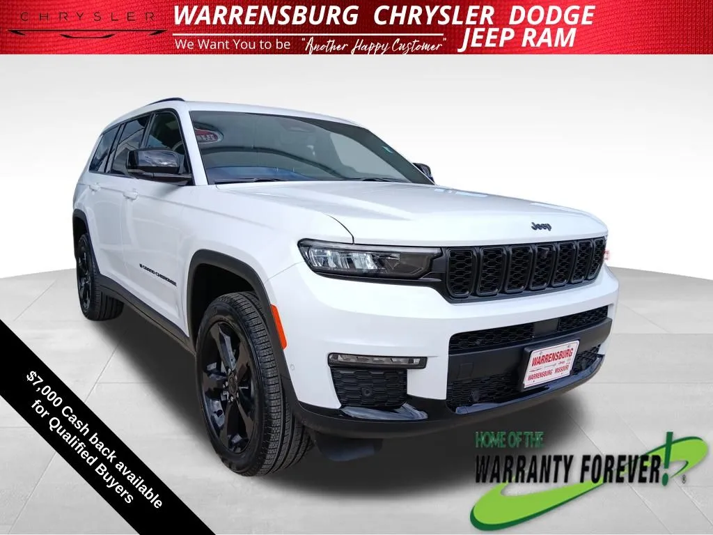 White 2025 Jeep Grand Cherokee L Limited for sale in Warrensburg, MO