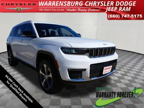 White 2025 Jeep Grand Cherokee L Limited for sale in Warrensburg, MO