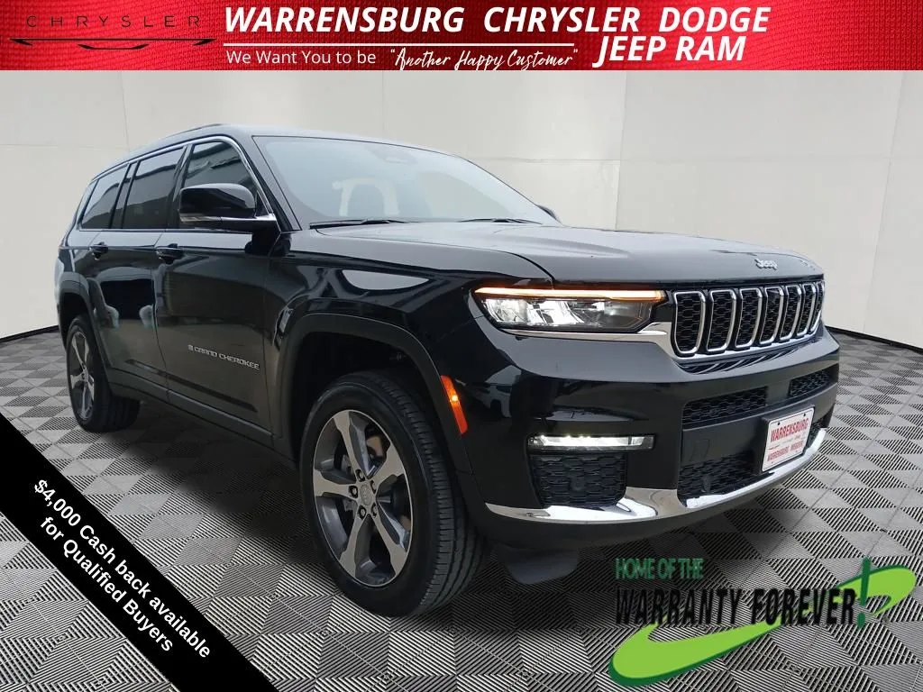 Black 2025 Jeep Grand Cherokee L Limited for sale in Warrensburg, MO