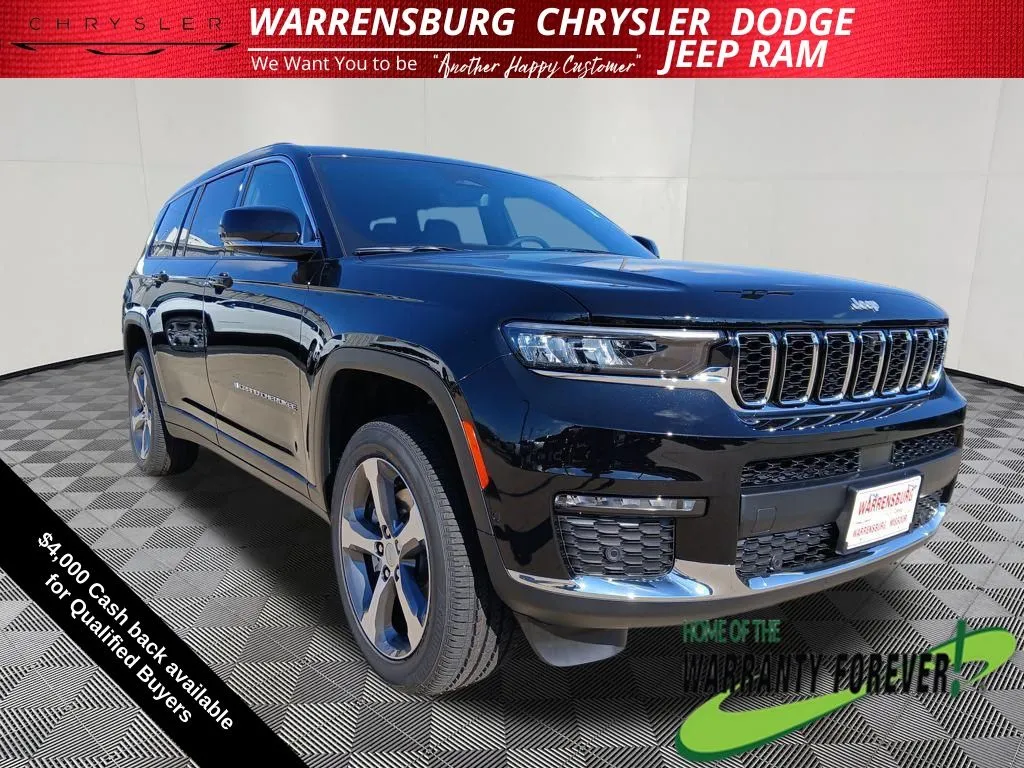 Black 2025 Jeep Grand Cherokee L Limited for sale in Warrensburg, MO