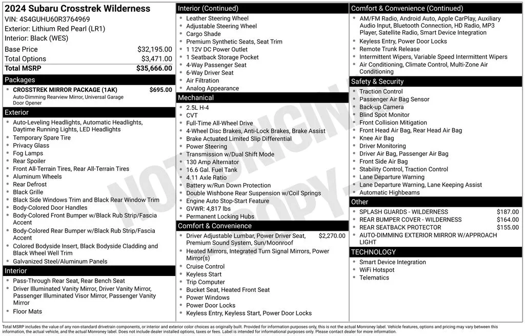 2024 Subaru Crosstrek Wilderness for sale in Warrensburg, MO