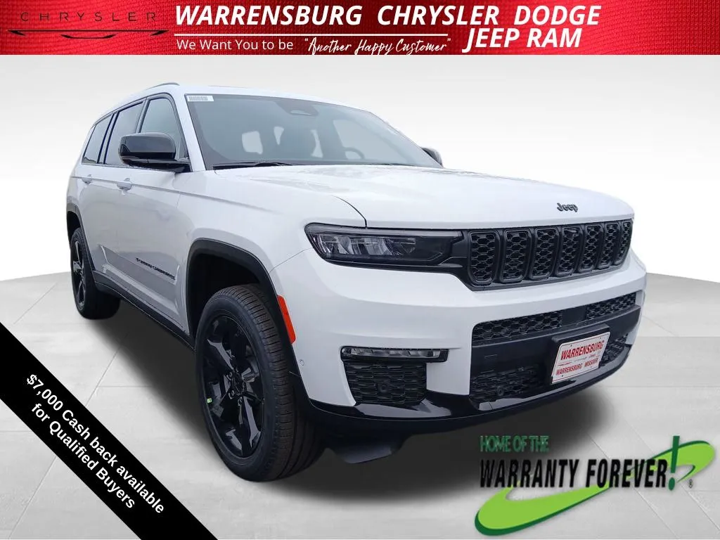 White 2025 Jeep Grand Cherokee L Limited for sale in Warrensburg, MO