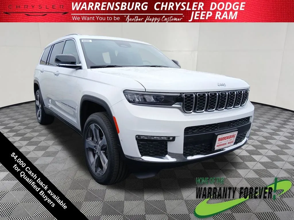 White 2025 Jeep Grand Cherokee L Limited for sale in Warrensburg, MO