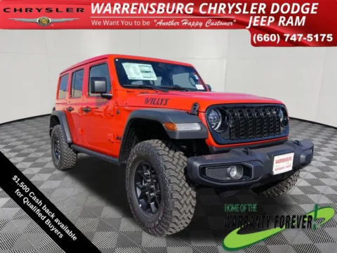 Red 2026 Jeep Wrangler Willys for sale in Warrensburg, MO