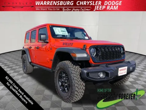 Red 2026 Jeep Wrangler Willys for sale in Warrensburg, MO