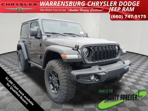 Beige 2026 Jeep Wrangler Willys for sale in Warrensburg, MO