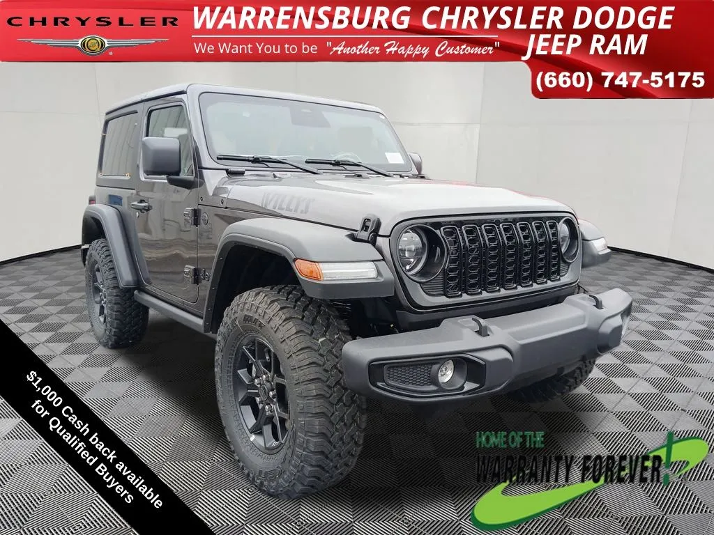 Beige 2026 Jeep Wrangler Willys for sale in Warrensburg, MO