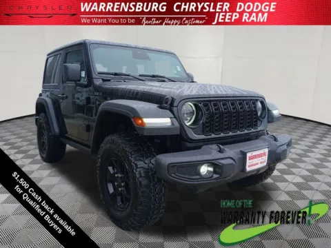 Black 2026 Jeep Wrangler Willys for sale in Warrensburg, MO