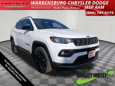 White 2026 Jeep Compass Latitude for sale in Warrensburg, MO