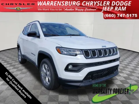 White 2026 Jeep Compass Latitude for sale in Warrensburg, MO