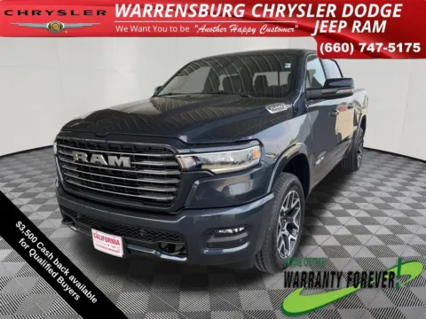 Blue 2026 Ram 1500 Laramie for sale in Warrensburg, MO