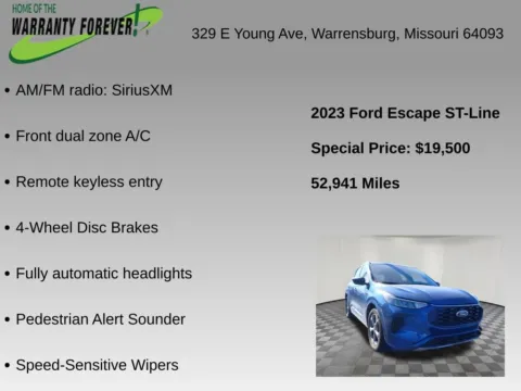 More photos of 2023 Ford Escape ST-Line at Warrensburg CDJR, MO