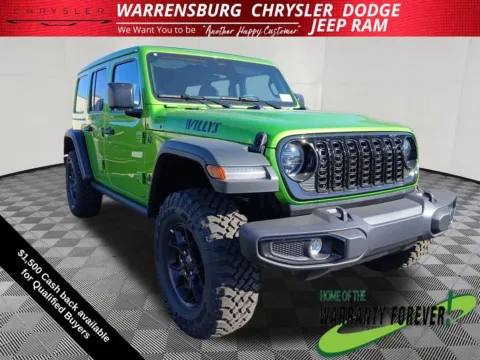 Green 2026 Jeep Wrangler Willys for sale in Warrensburg, MO
