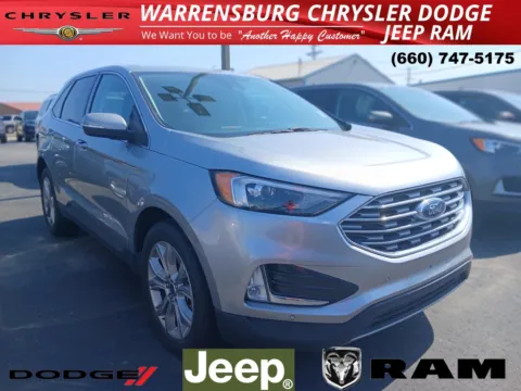 Silver 2022 Ford Edge Titanium for sale in Warrensburg, MO
