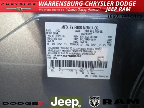 More photos of 2022 Ford Edge Titanium at Warrensburg CDJR, MO