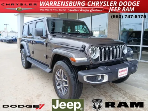 Gray 2025 Jeep Wrangler Sahara for sale in Warrensburg, MO