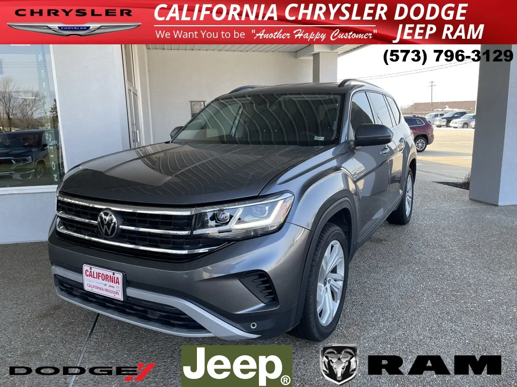 Gray 2021 Volkswagen Atlas 3.6L V6 SE w/Technology for sale in California, MO