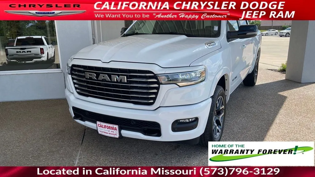 White 2026 Ram 1500 Laramie for sale in California, MO
