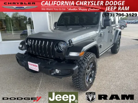 Gray 2021 Jeep Wrangler Unlimited Willys for sale in California, MO