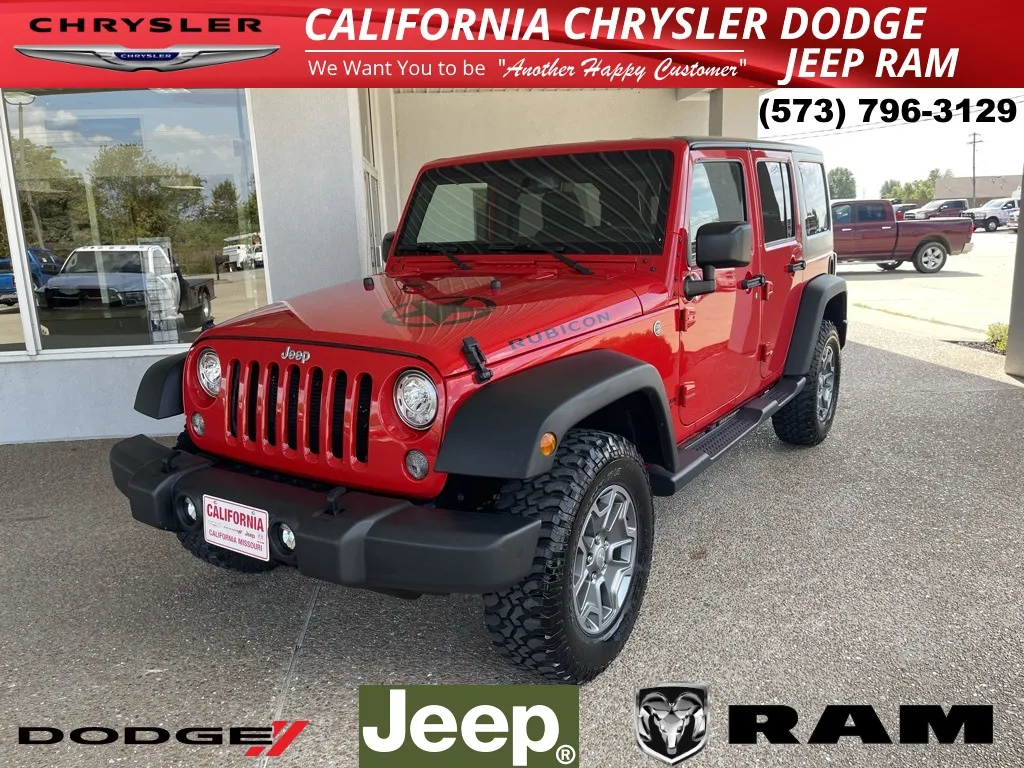 Red 2017 Jeep Wrangler Unlimited Rubicon for sale in California, MO