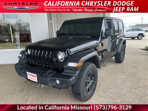 Black 2021 Jeep Wrangler Unlimited Sport for sale in California, MO