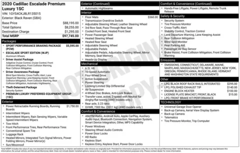 Photos of 2020 Cadillac Escalade Premium Luxury for sale in Longview, WA at Chevrolet Longview