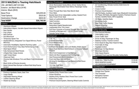 More photos of 2015 Mazda Mazda3 s Touring at Chevrolet Longview, WA