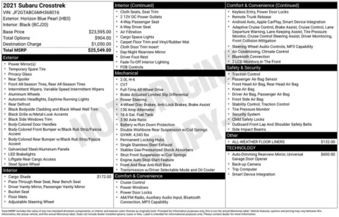 Photos of 2021 Subaru Crosstrek for sale in Longview, WA at Chevrolet Longview