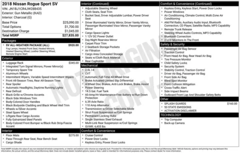 Photos of 2018 Nissan Rogue Sport SV for sale in Longview, WA at Chevrolet Longview