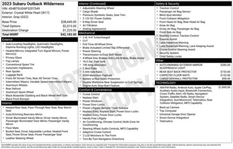 Photos of 2023 Subaru Outback Wilderness for sale in Longview, WA at Chevrolet Longview