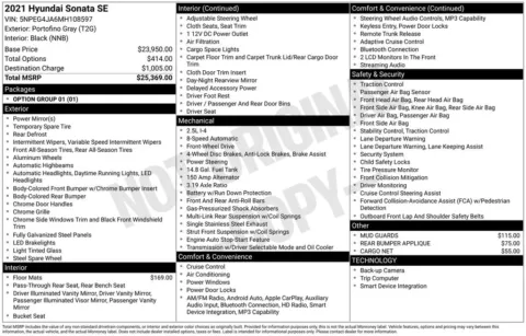 Another view of 2021 Hyundai Sonata SE for sale in Longview, WA at Chevrolet Longview