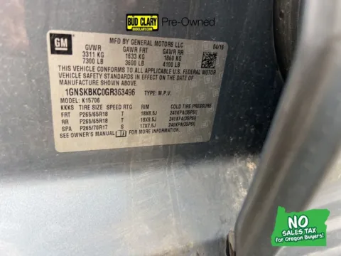 Gray 2016 Chevrolet Tahoe LT for sale in Longview, WA